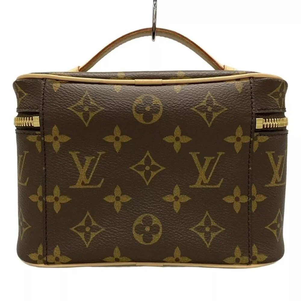 100% Auth LOUIS VUITTON Nice Mini Monogram Vanity Bag Monogram Canvas 1148-10824 - Picture 2 of 14